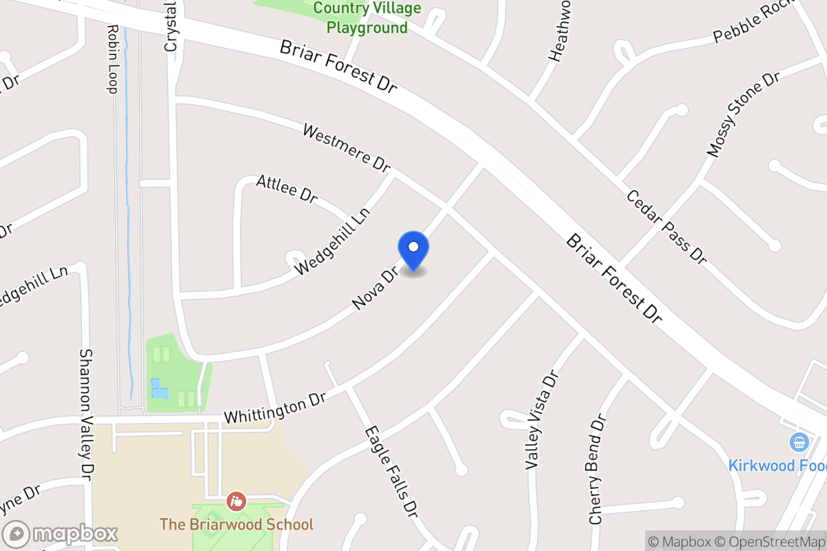 Map of 12019 Nova Dr, Houston