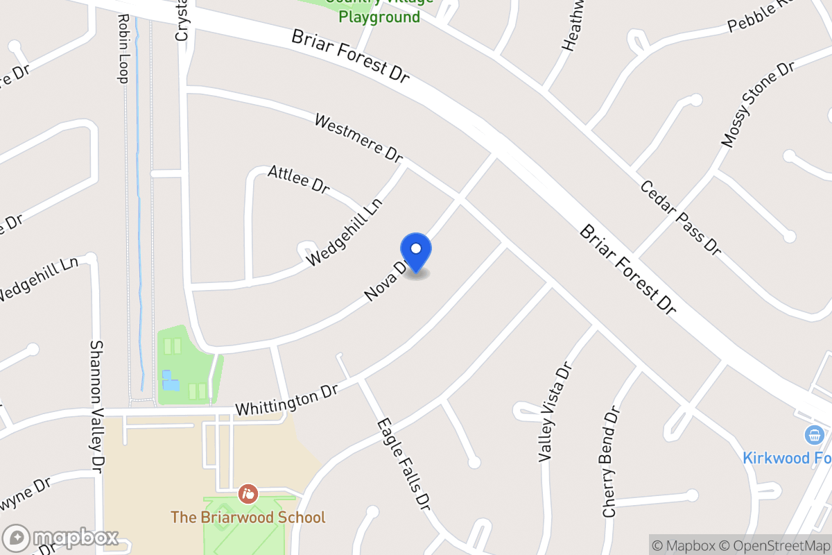 Map of 12023 Nova Dr, Houston