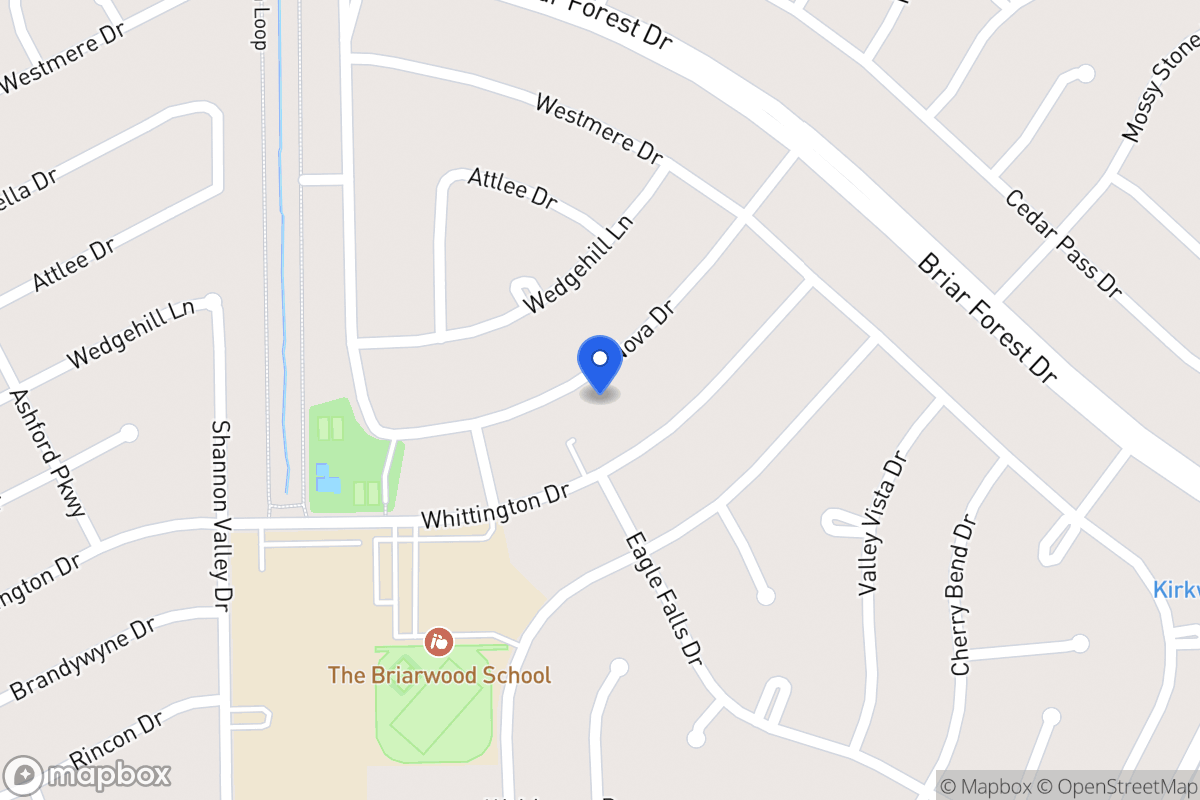 Map of 12107 Nova Dr, Houston