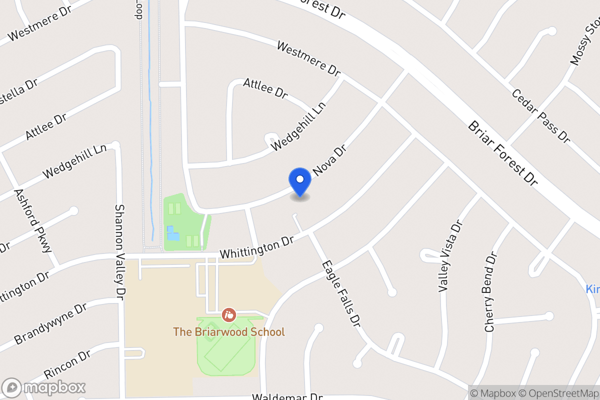 Map of 12111 Nova Dr, Houston