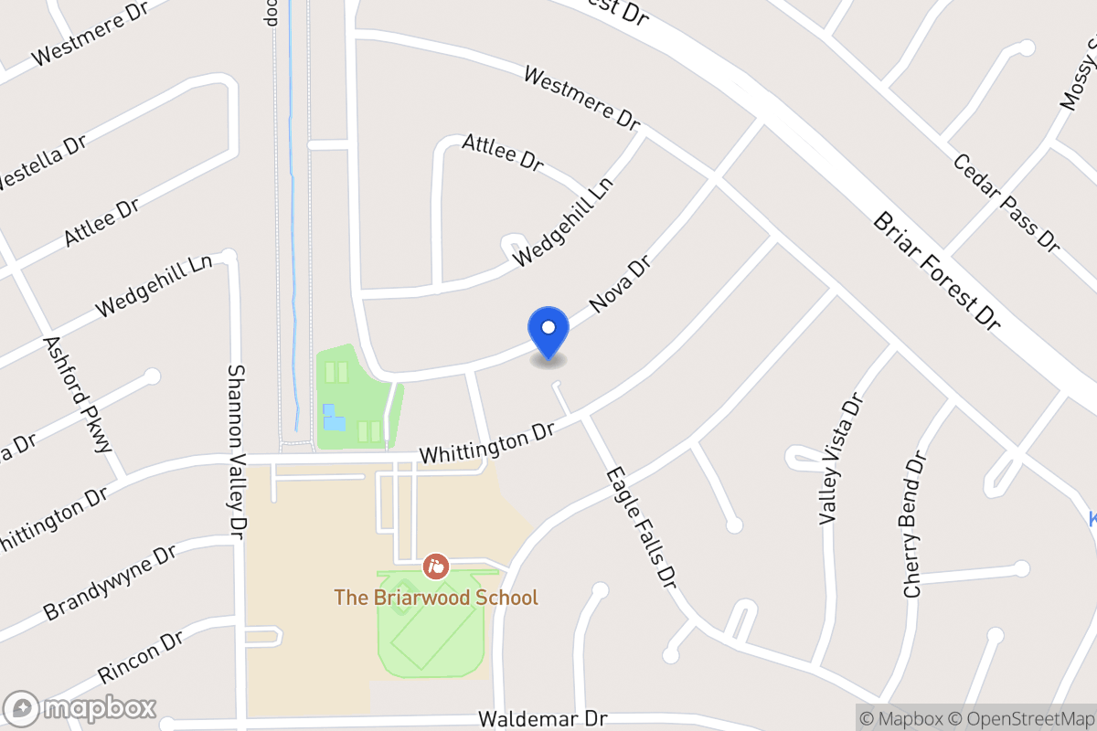 Map of 12115 Nova Dr, Houston