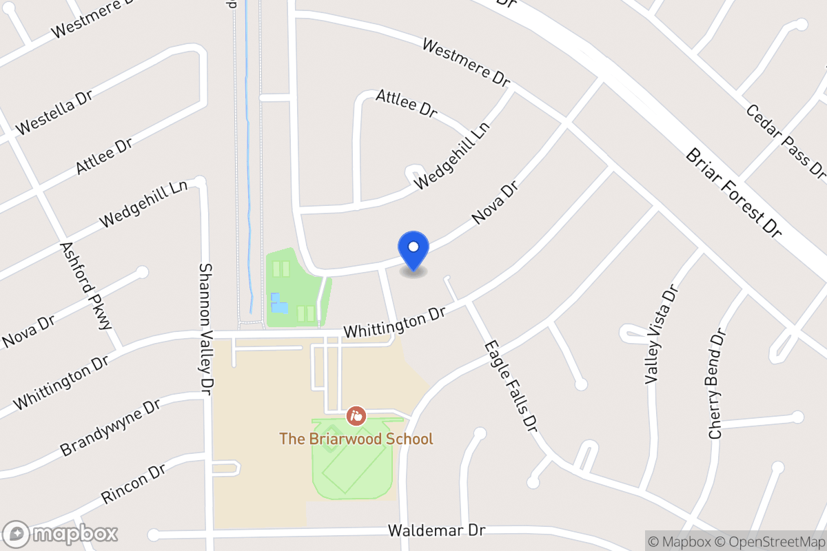 Map of 12123 Nova Dr, Houston