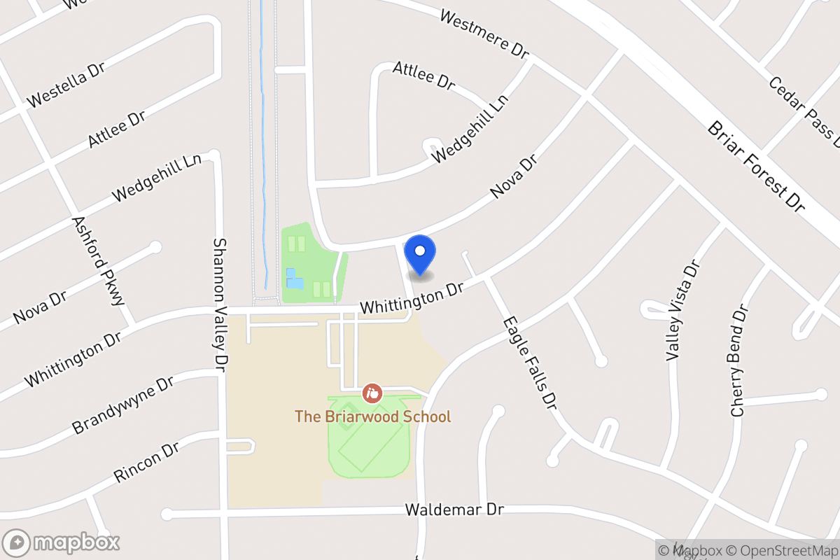 Map of 12118 Whittington Dr, Houston