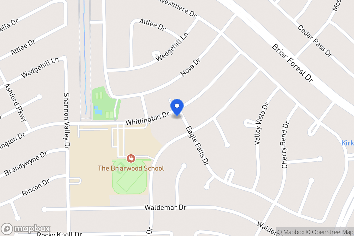 Map of 12103 Whittington Dr, Houston