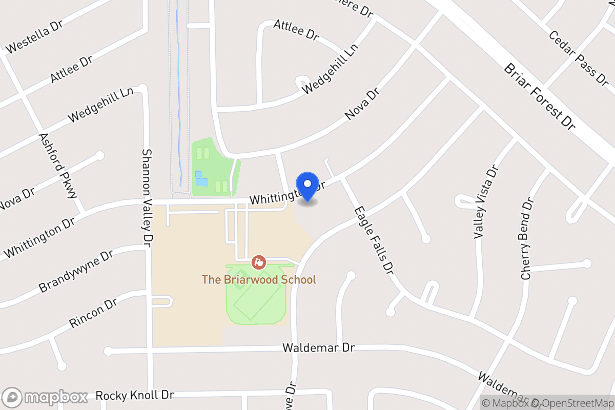 Map of 12115 Whittington Dr, Houston