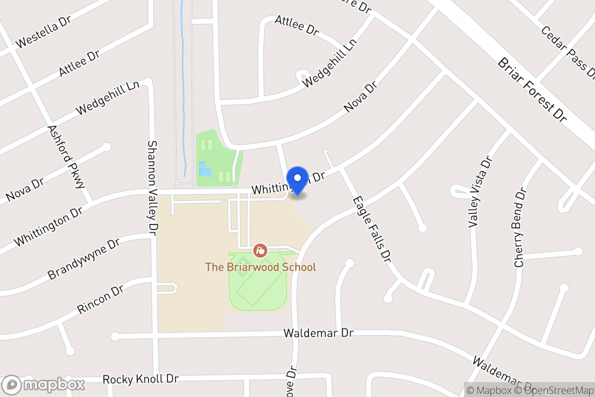 Map of 12119 Whittington Dr, Houston