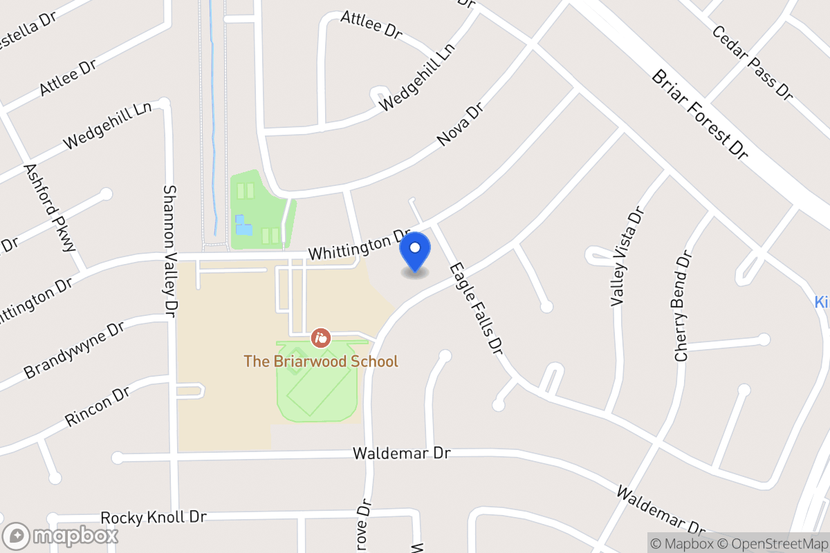 Map of 12110 Sugar Springs Dr, Houston