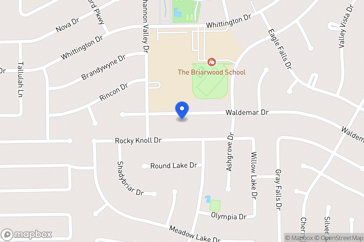 Map of 12231 Waldemar Dr, Houston