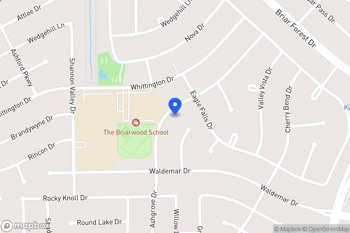 Map of 12119 Sugar Springs Dr, Houston