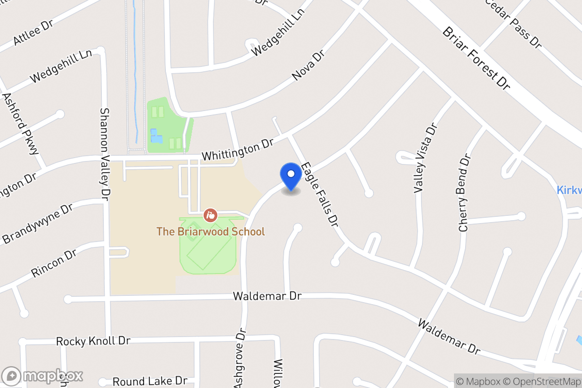 Map of 12111 Sugar Springs Dr, Houston