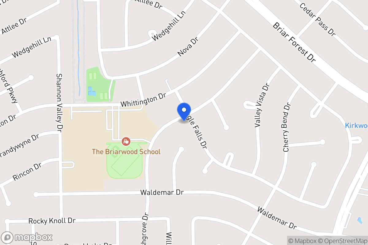 Map of 1814 Eagle Falls Dr, Houston