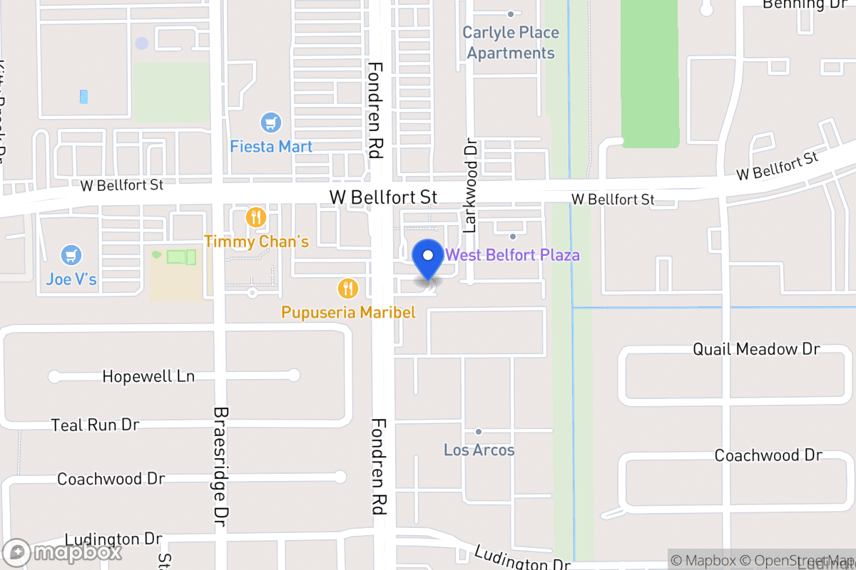 Map of 11311 Fondren Rd, Houston