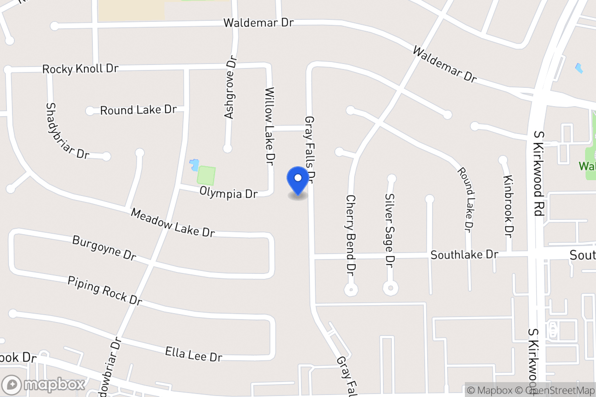 Map of 2206 Gray Falls Dr, Houston