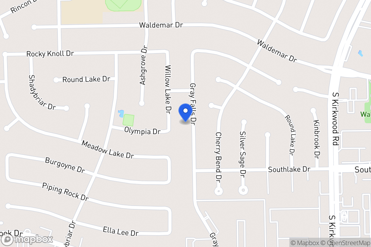 Map of 2122 Gray Falls Dr, Houston