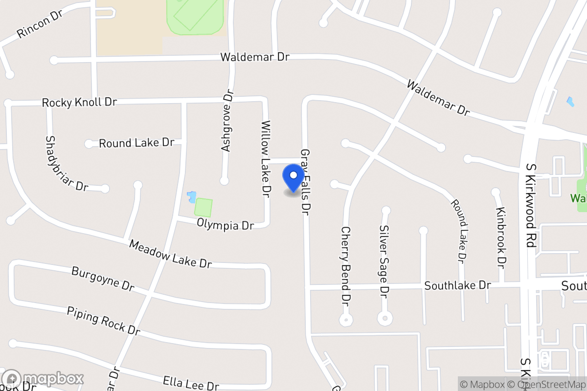 Map of 2114 Gray Falls Dr, Houston
