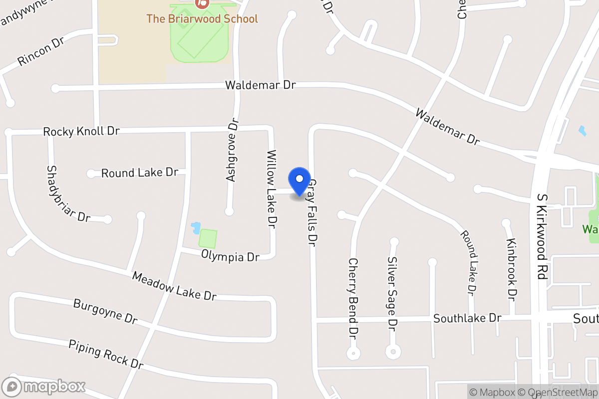 Map of 2102 Gray Falls Dr, Houston