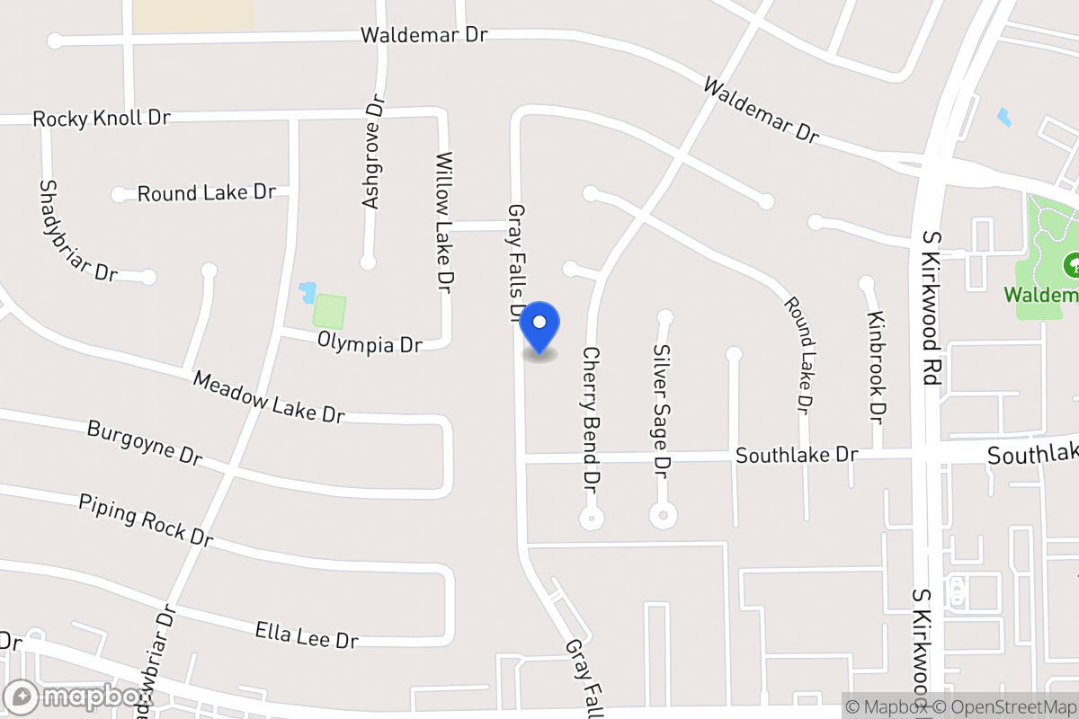Map of 2207 Gray Falls Dr, Houston