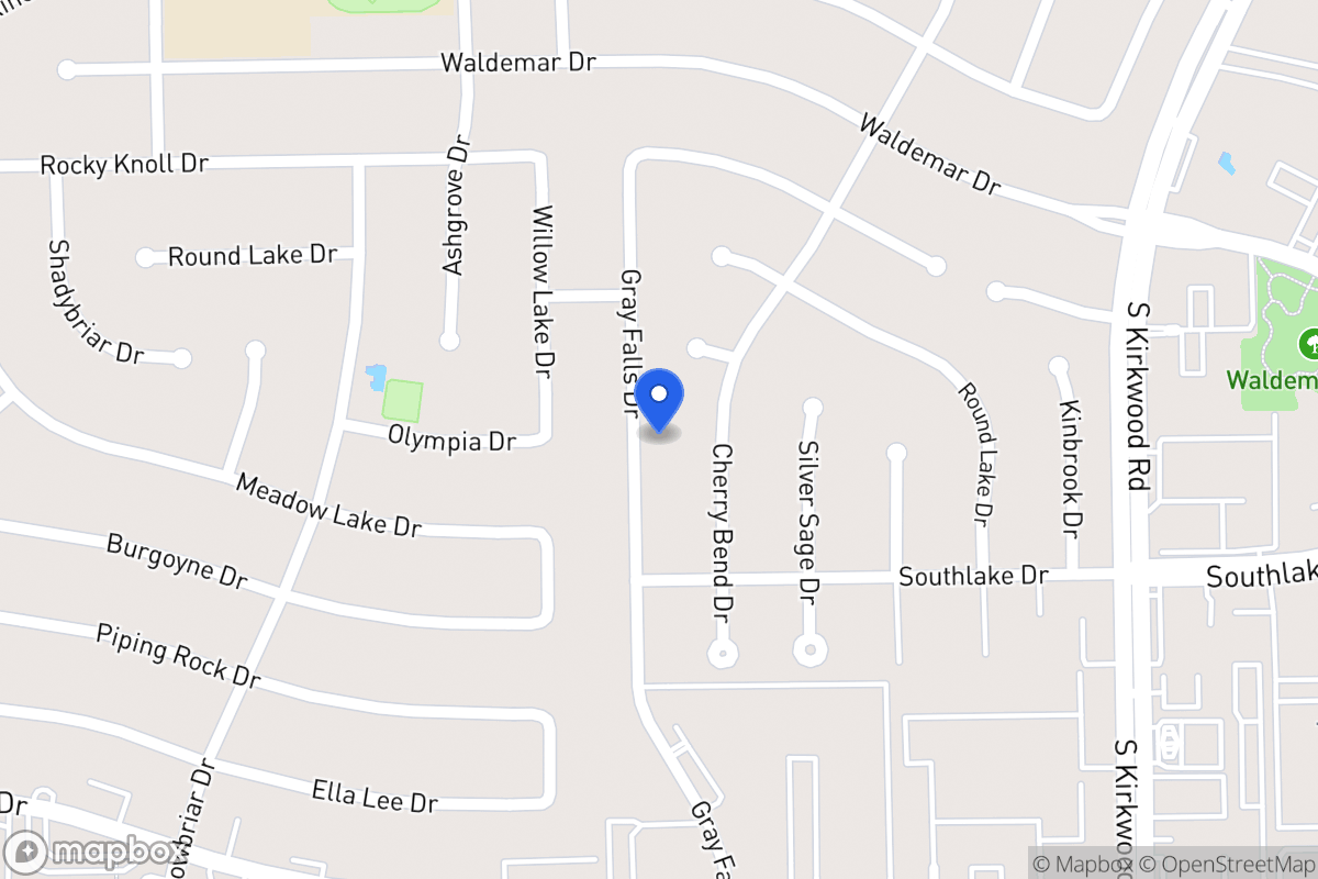 Map of 2203 Gray Falls Dr, Houston