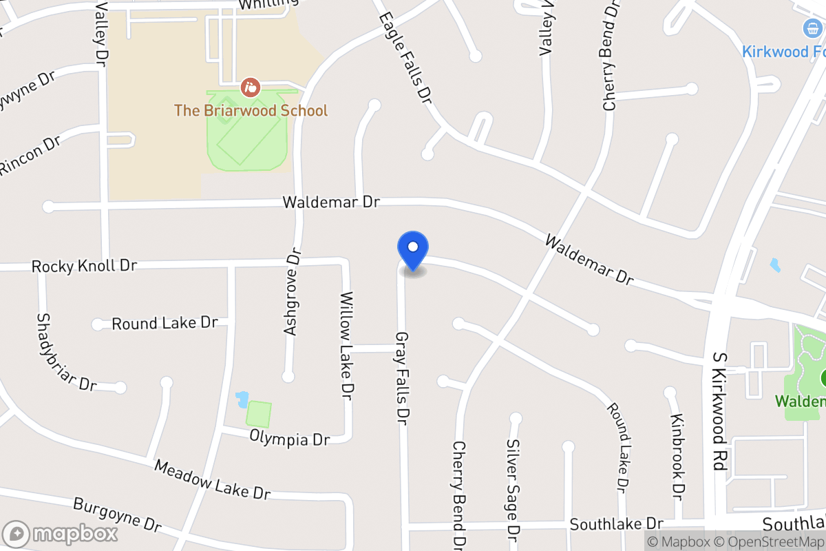 Map of 12035 Rocky Knoll Dr, Houston