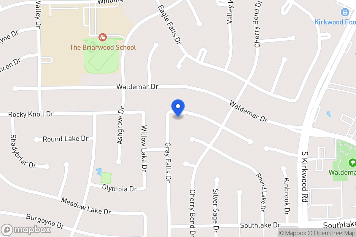 Map of 12031 Rocky Knoll Dr, Houston