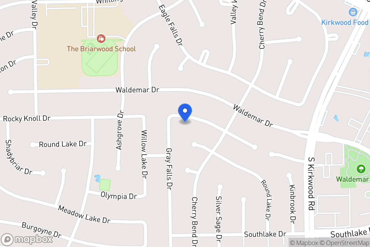 Map of 12027 Rocky Knoll Dr, Houston