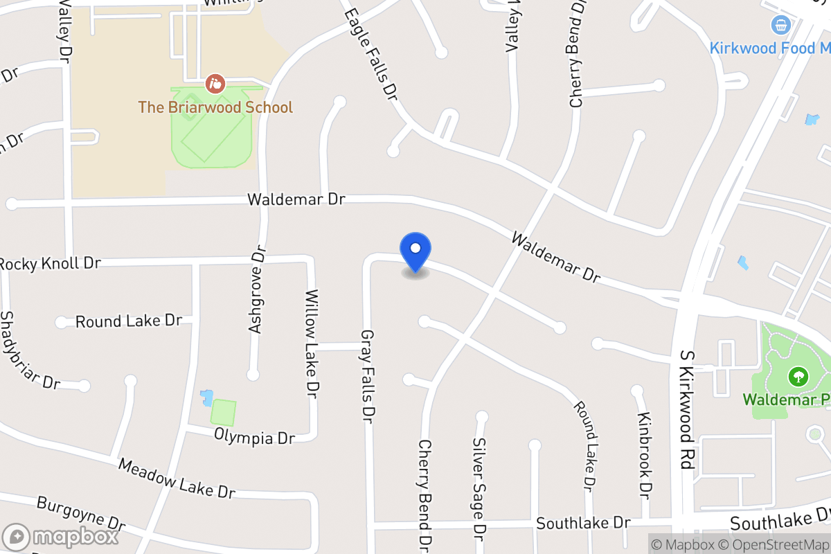 Map of 12023 Rocky Knoll Dr, Houston