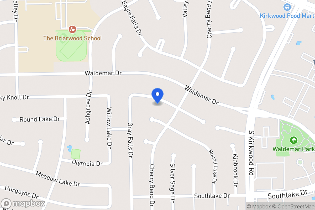 Map of 12015 Rocky Knoll Dr, Houston