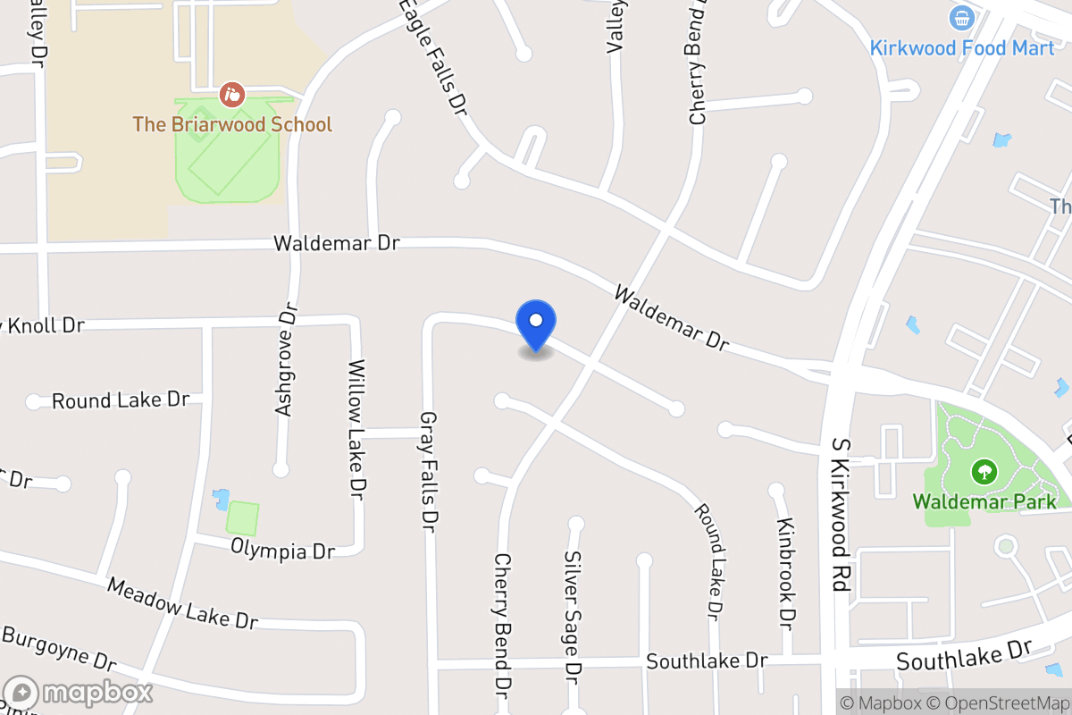 Map of 12011 Rocky Knoll Dr, Houston