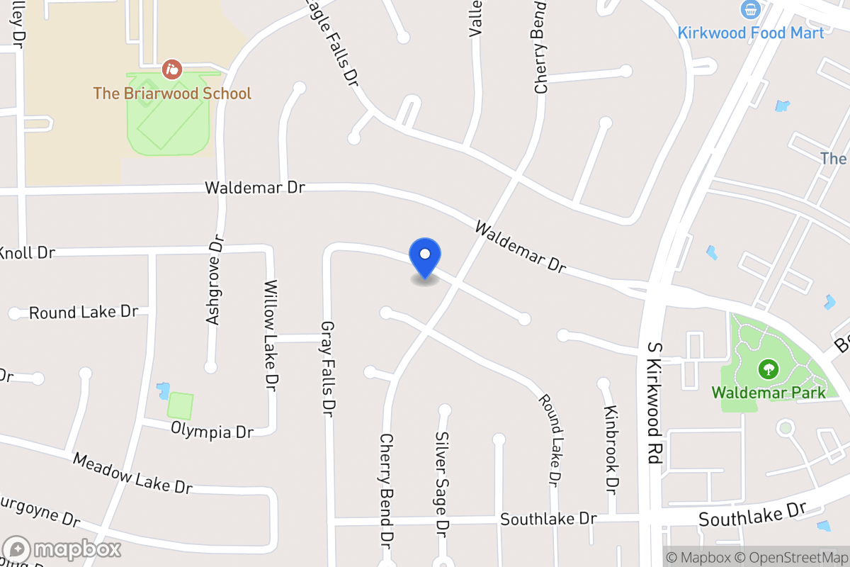 Map of 12007 Rocky Knoll Dr, Houston