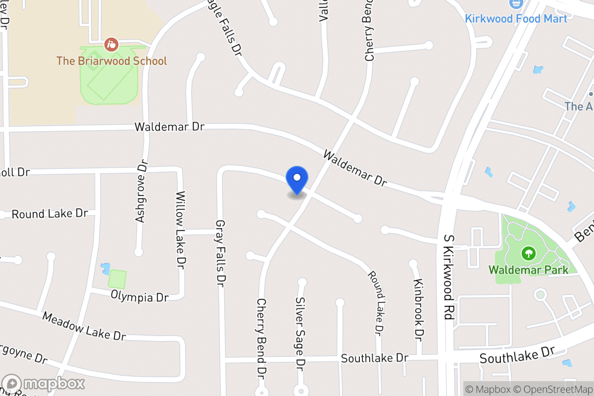 Map of 12003 Rocky Knoll Dr, Houston