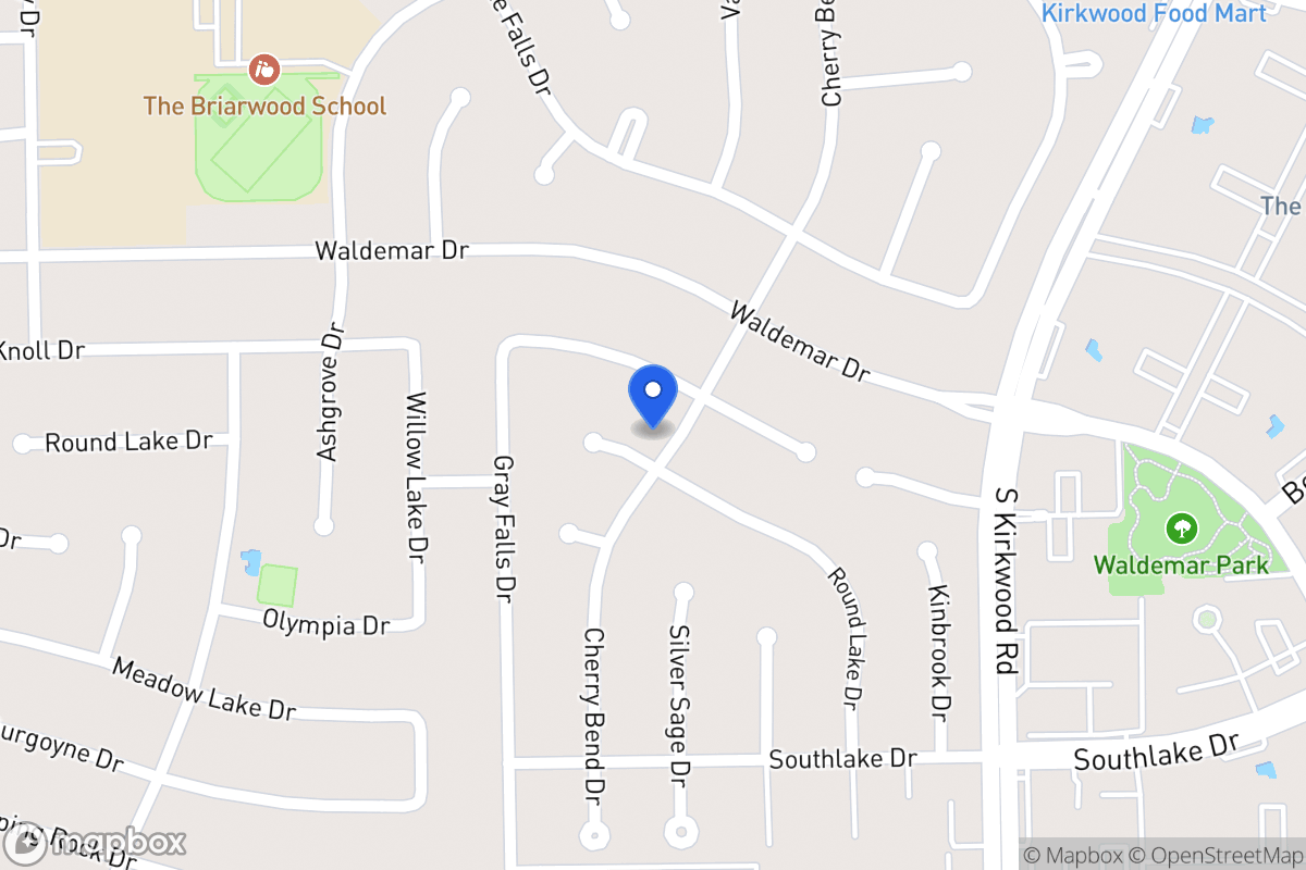 Map of 2019 Round Lake Dr, Houston