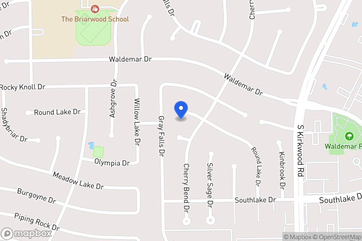 Map of 2006 Round Lake Dr, Houston