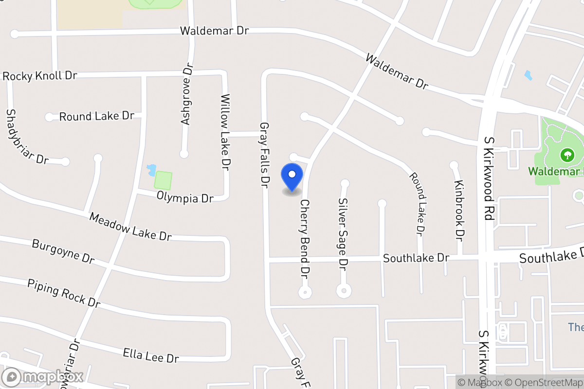 Map of 2202 Cherry Bend Dr, Houston