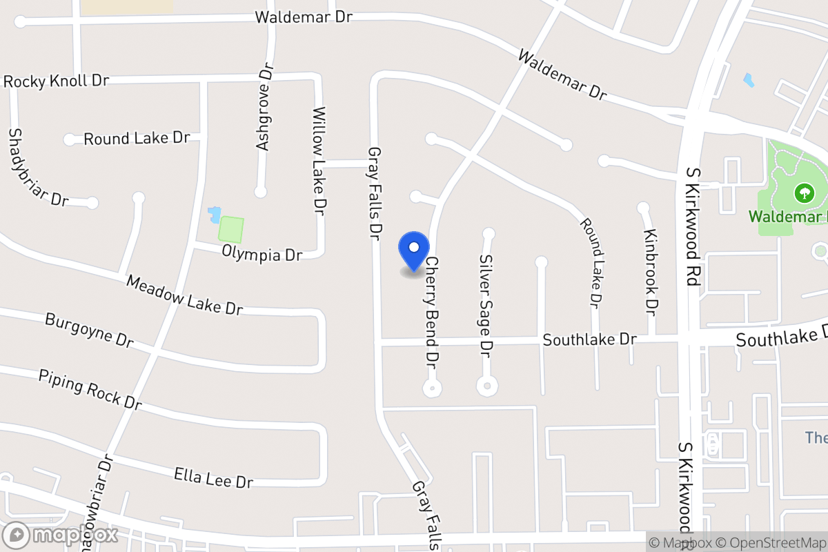 Map of 2210 Cherry Bend Dr, Houston