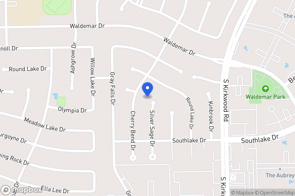 Map of 2206 Silver Sage Dr, Houston