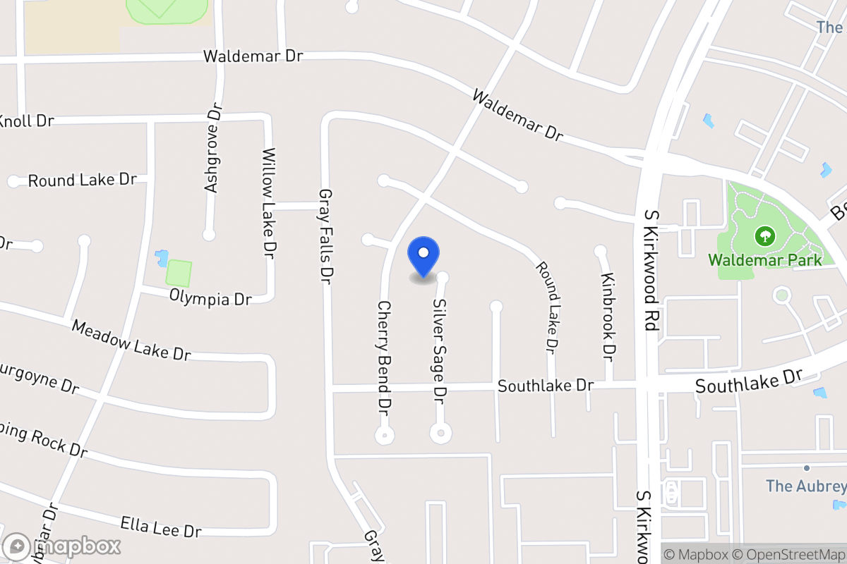 Map of 2210 Silver Sage Dr, Houston