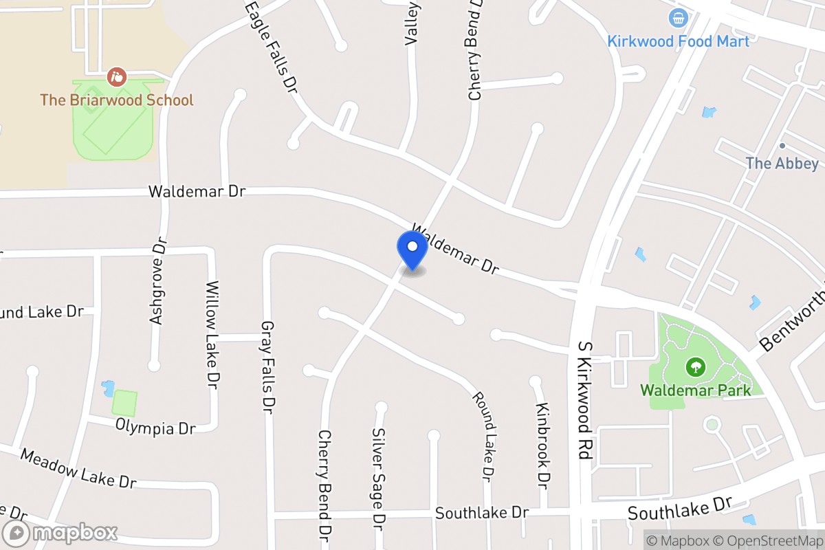 Map of 11926 Rocky Knoll Dr, Houston