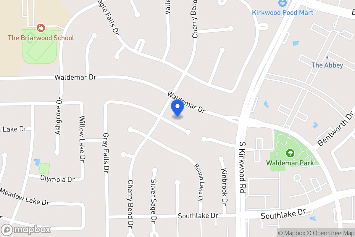 Map of 11918 Rocky Knoll Dr, Houston