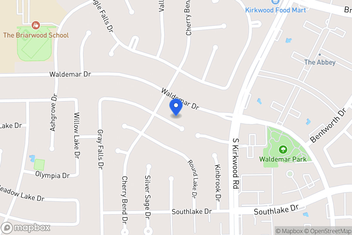 Map of 11914 Rocky Knoll Dr, Houston