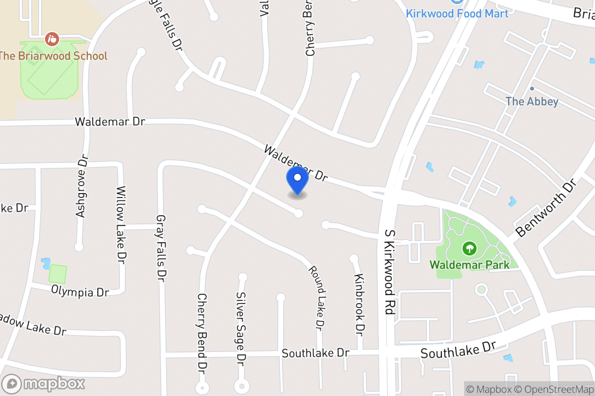 Map of 11910 Rocky Knoll Dr, Houston