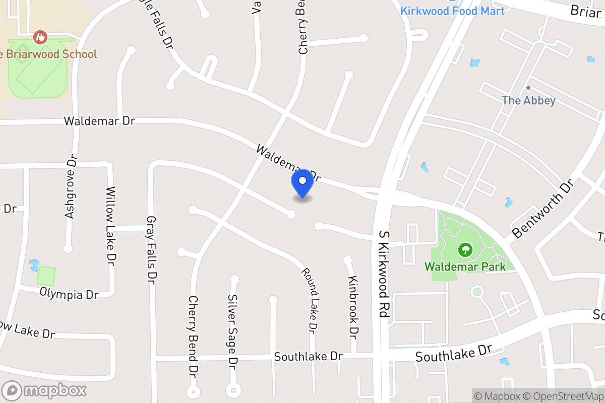 Map of 11906 Rocky Knoll Dr, Houston