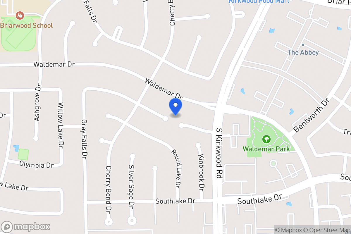 Map of 11902 Rocky Knoll Dr, Houston