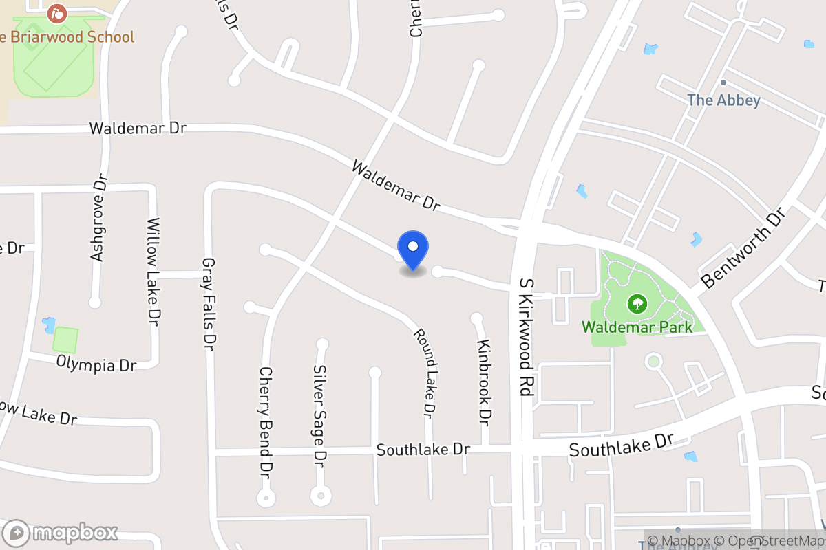 Map of 11903 Rocky Knoll Dr, Houston