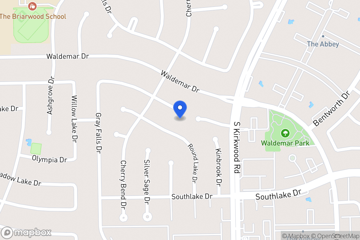 Map of 11907 Rocky Knoll Dr, Houston