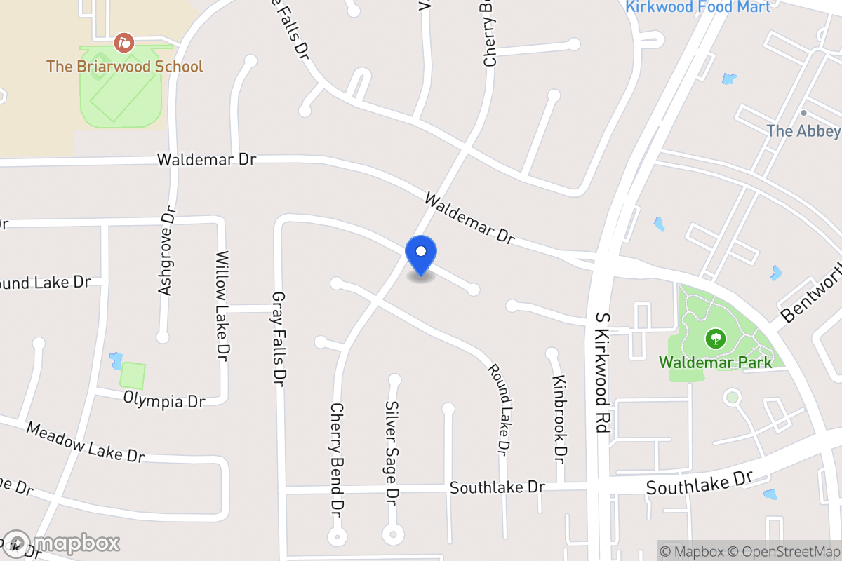 Map of 11923 Rocky Knoll Dr, Houston