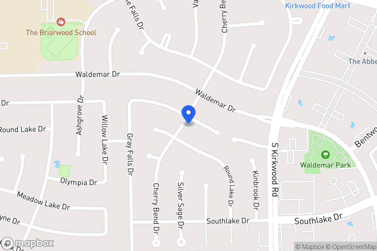 Map of 11927 Rocky Knoll Dr, Houston