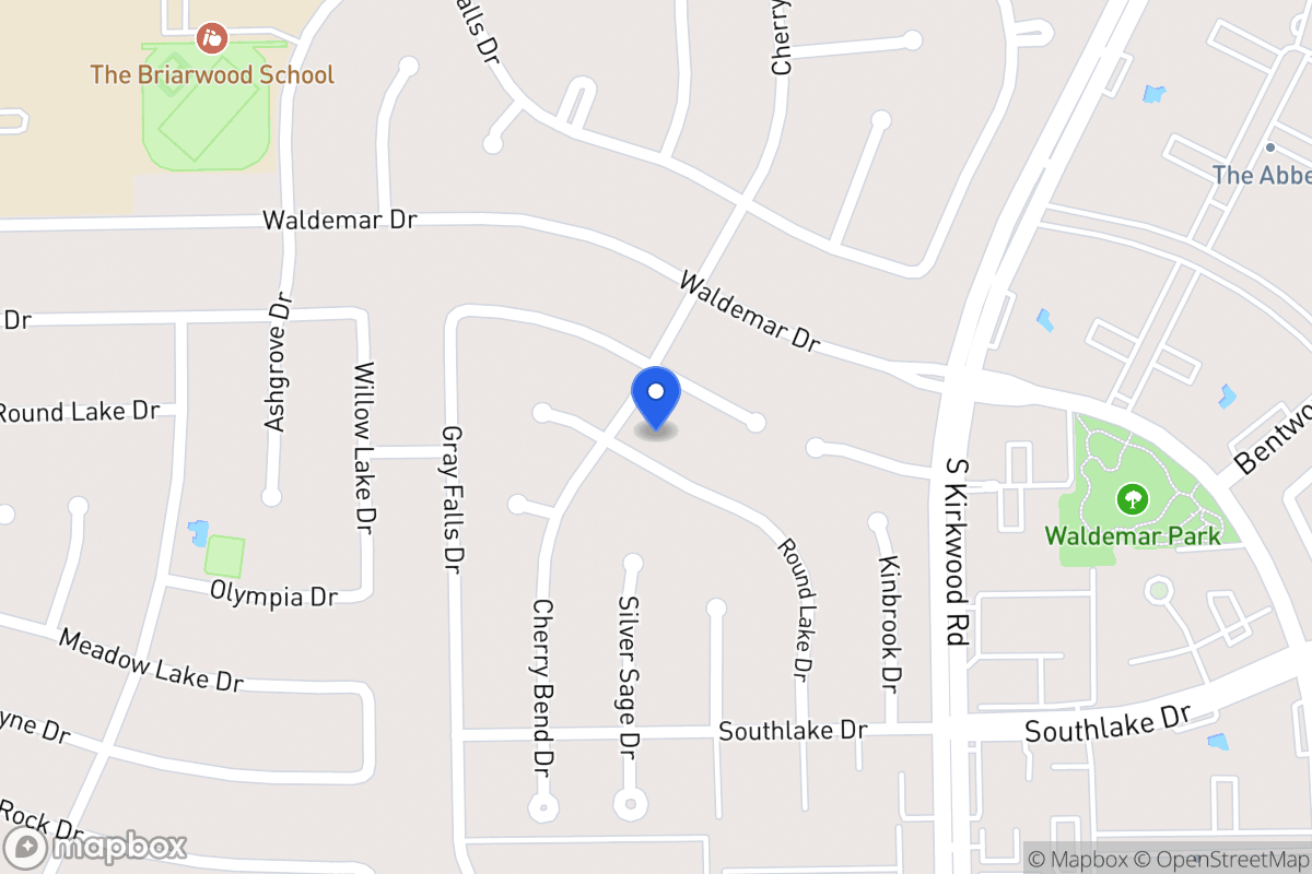 Map of 2107 Round Lake Dr, Houston