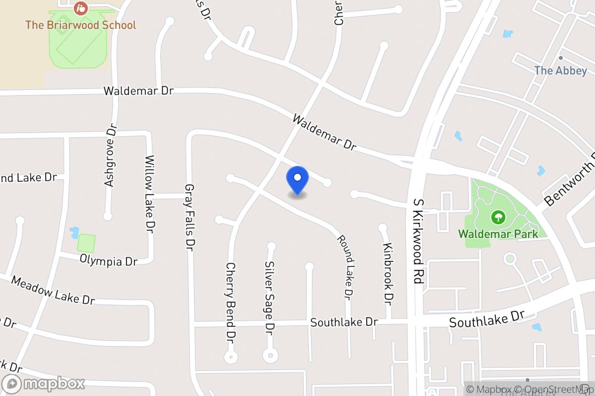 Map of 2115 Round Lake Dr, Houston