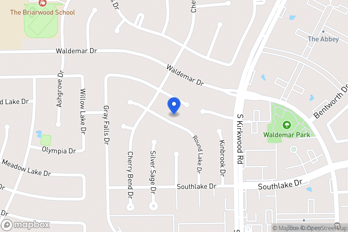 Map of 2119 Round Lake Dr, Houston
