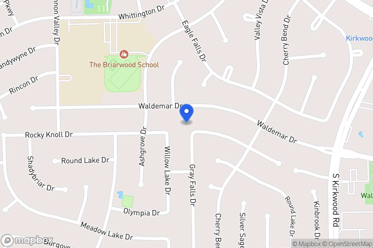 Map of 12042 Rocky Knoll Dr, Houston